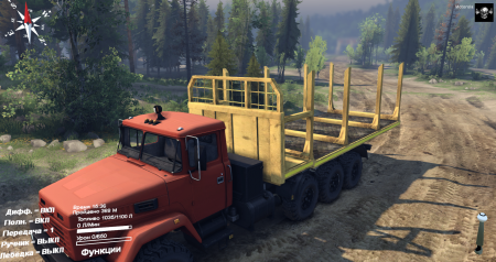 Скачать мод грузовик КРАЗ-7140 для Spintires 2014