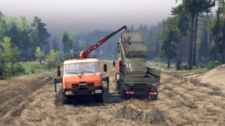Скачать мод грузовик КамАЗ 6х6 v1.1 для spintires 2014