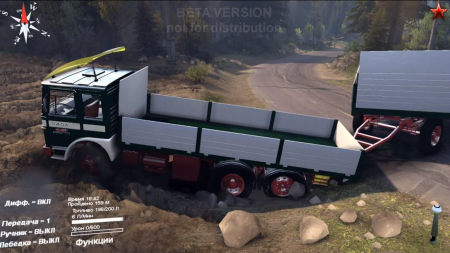 Скачать мод грузовик RÁBA-MAN truck + trailer для SpinTires 2014