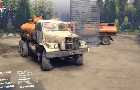 Скачать мод грузовик КрАЗ-256 Самосвал v1.0 для Spintires 2014