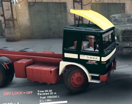 Скачать мод грузовик Raba MAN v2 для SPIN TIRES 2014