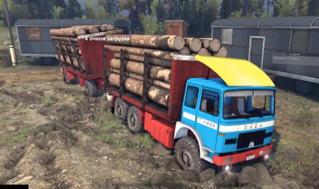 Скачать мод грузовик RÁBA-MAN 832 для Spintires 2014