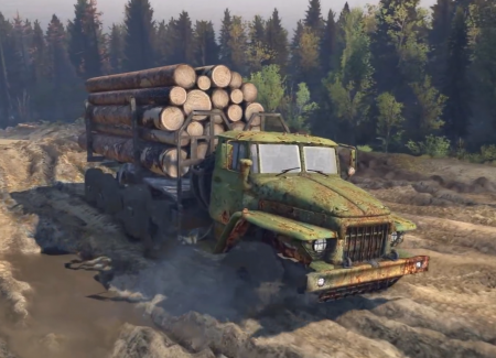 Скачать мод грузовик Урал-375 для Spintires 2014