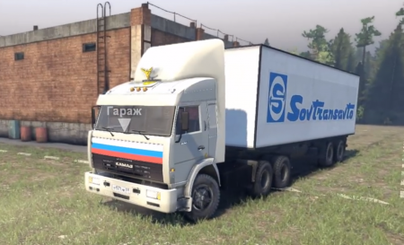 Скачать мод грузовик КамАЗ-54115 v1.0 для Spintires 2014