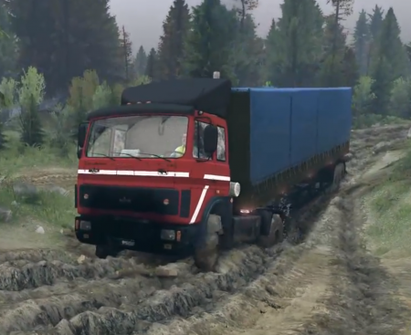 Скачать мод грузовик МАЗ-54322 для Spintires 2014