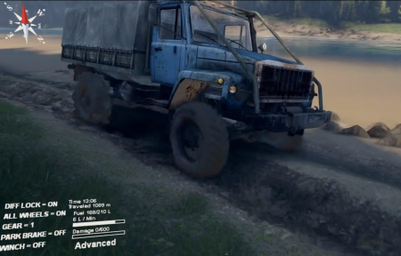 Скачать мод грузовик ГАЗ 3308 Дизель v1.0 для Spintires 2014