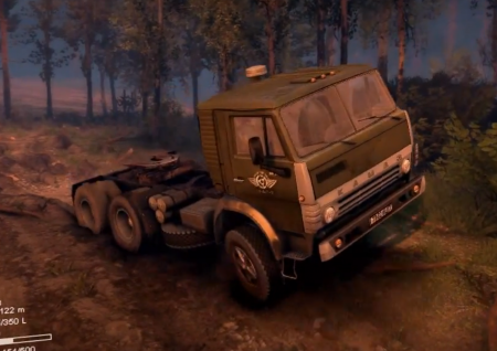 Скачать мод грузовик КамАЗ-5410 v2.0 для Spintires 2014