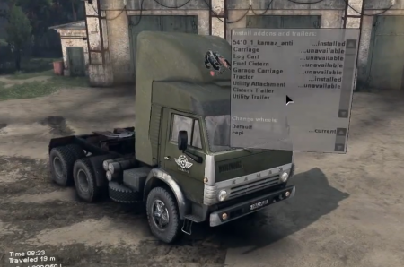 Скачать мод грузовик КамАЗ-5410 v2.0 для Spintires 2014
