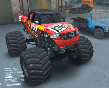 Скачать мод Pastrana Monster Truck версия 1.0 для Spintires 2014