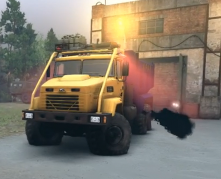 Скачать мод грузовик КрАЗ 6322 v2 для Spintires 2015
