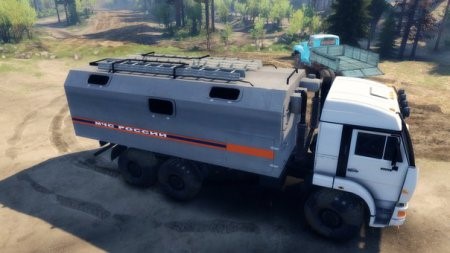 Скачать мод грузовик KAMAZ 52114 – SPIN TIRES 2014