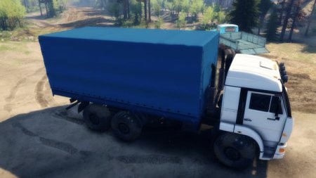 Скачать мод грузовик KAMAZ 52114 – SPIN TIRES 2014