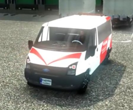 Скачать мод микроавтобус Ford Transit v.1.3 для Euro Truck Simulator 2 v. 1.26