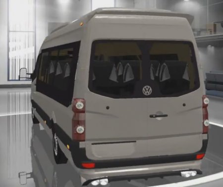 Скачать мод микроавтобуса Volkswagen Crafter 2.5 TDI v.07.11.16 для Euro Truck Simulator 2 v. 1.25