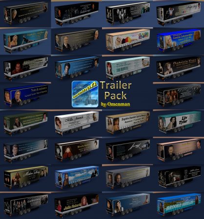 Скачать мод пак прицепов Trailer Pack by Omenman v.1.15.00 для Euro Truck Simulator 2 v. 1.28-1.30
