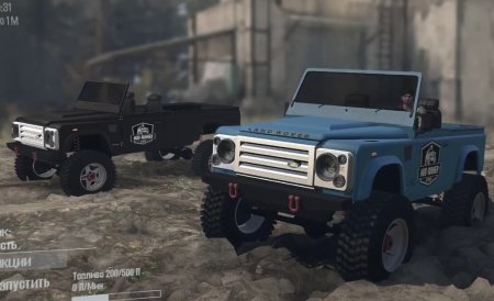 Скачать мод Land Rover Defender для Spintires MudRunner