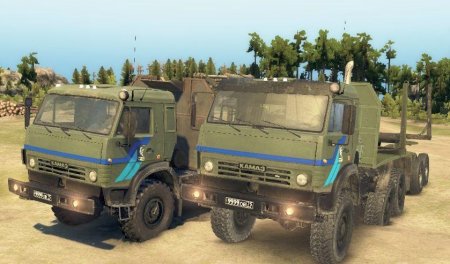 Скачать мод грузовик КамАЗ-5350 для Spintires v. 03.03.16