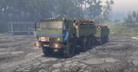 Скачать мод грузовик КамАЗ-5350 для Spintires v. 03.03.16