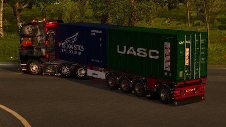 Скачать мод ПАК прицепов «Krone Container 4axe» для Euro Truck Simulator 2 v. 1.32-1.33
