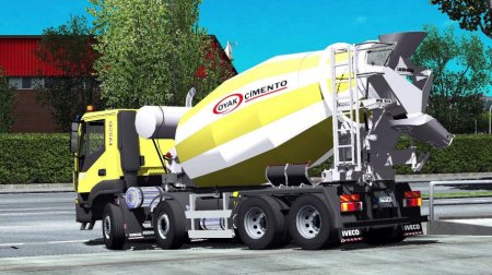 Скачать мод грузовик Iveco Hi-Land Concrete Mixer для Euro Truck Simulator 2 v. 1.32-1.34