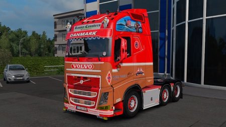 Скачать мод грузовик Volvo FH16 540 Ronny Ceusters для Euro Truck Simulator 2 v. 1.32-1.34