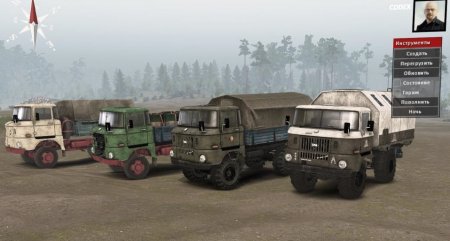 Скачать мод ПАК грузовиков IFA W50LA для Spintires v. 03.03.16